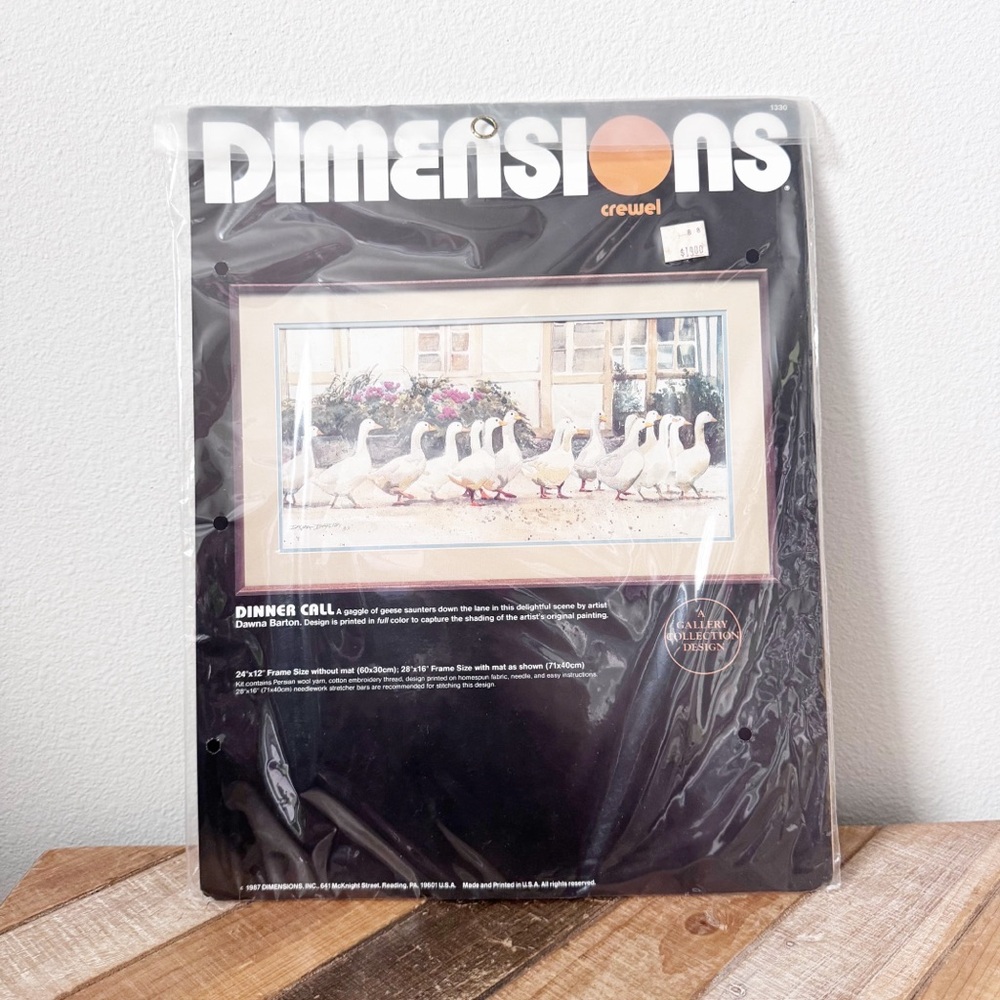 Dimensions Crewel Dinner Call cross-stitch Kit